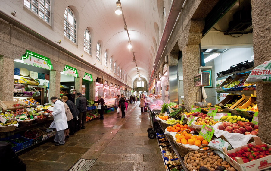 MERCADO DE ABASTOS MERCADO DE ABASTOS DE SANTIAGO DE COMPOSTELA EN SANTIAGO DE COMPOSTELA A CORUÑA - GALICIA