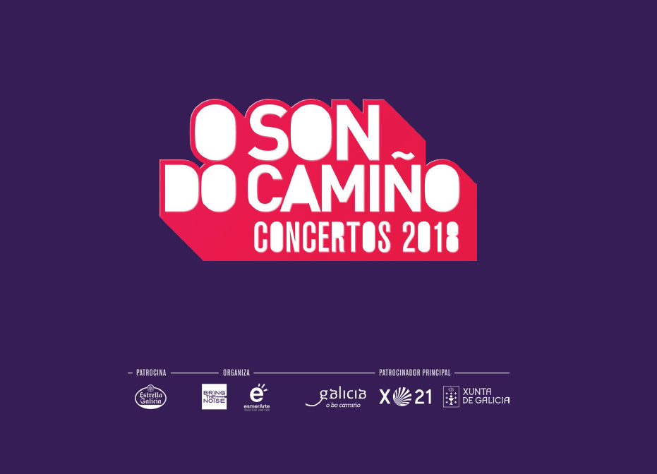 Cartel de los conciertos O Son do Camiño 2018.