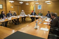 O conselleiro de Cultura e Turismo e a directora de Turismo de Galicia, cos representantes da FEGAMP.