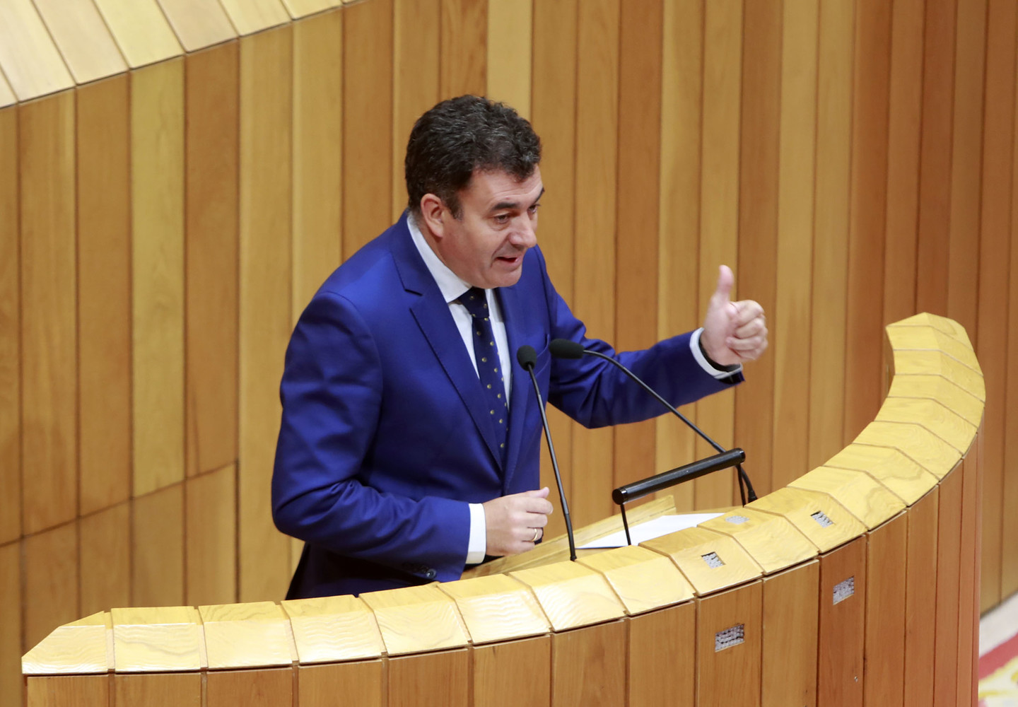 Román Rodríguez, no Parlamento de Galicia.