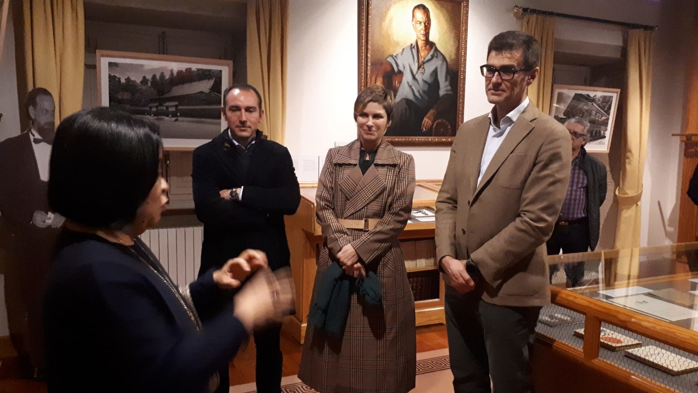 Nava Castro, na inauguración da exposición sobre KumanoKodo.
