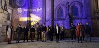 Iluminación artística da Catedral de Tui.
