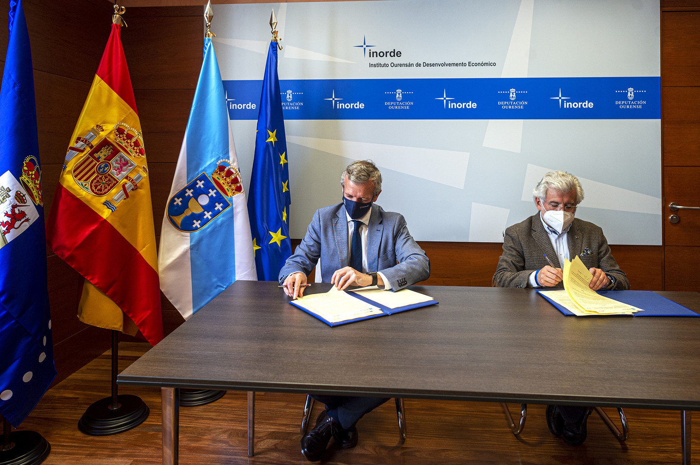 Sinatura do convenio co INORDE en Ourense.