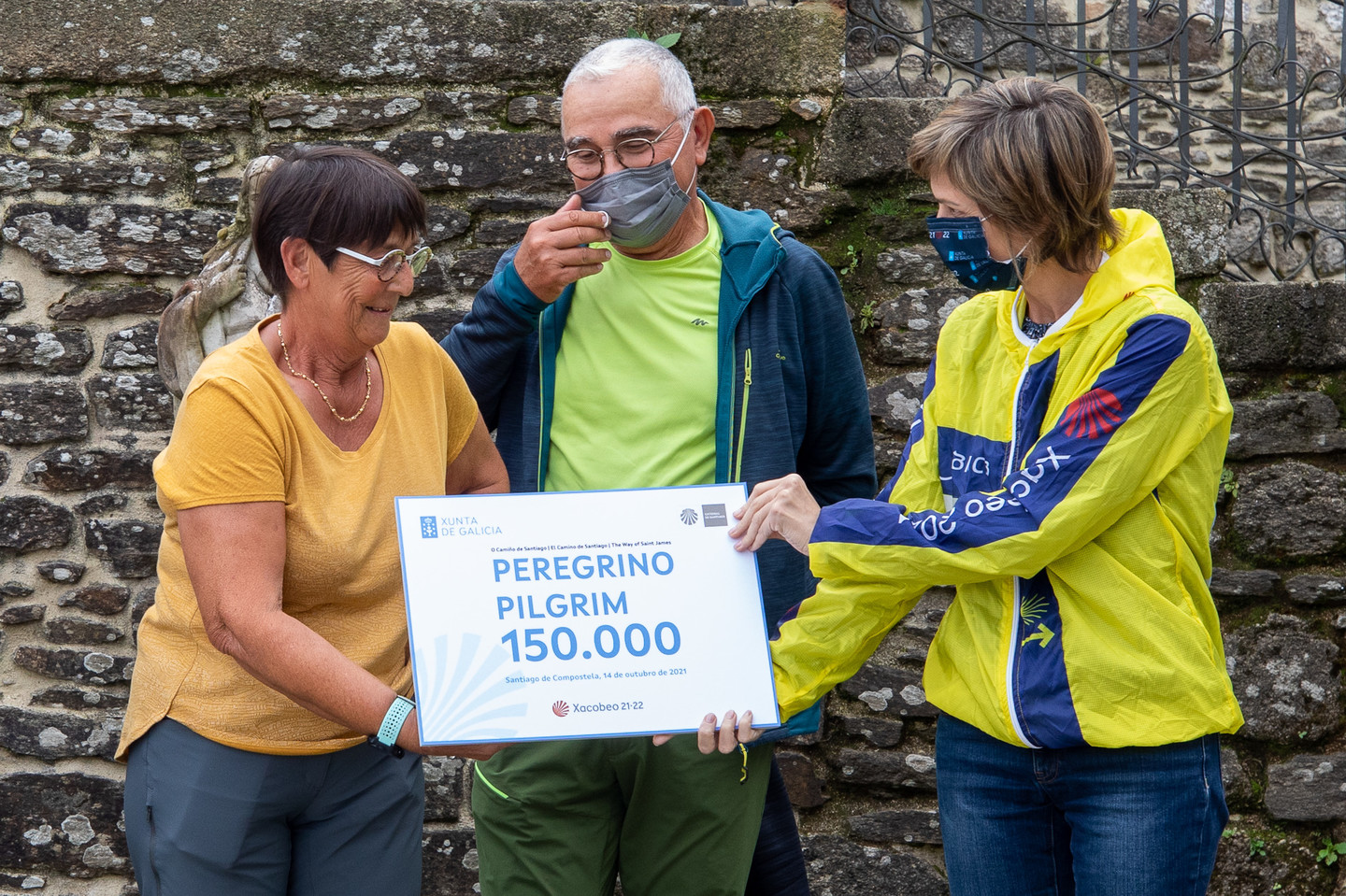 Recepción da peregrina 150.000.