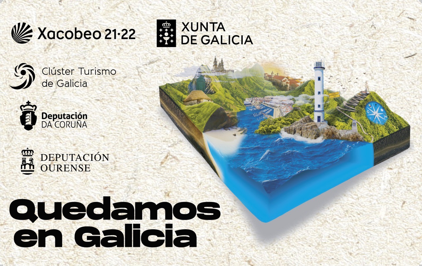 Tarxeta turística Quedamos en Galicia