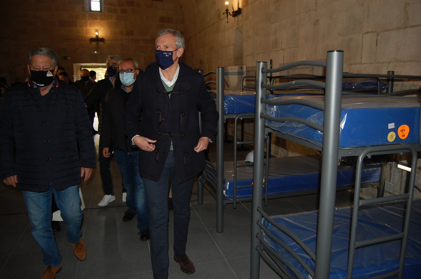 Alfonso Rueda, en el albergue de Oseira.