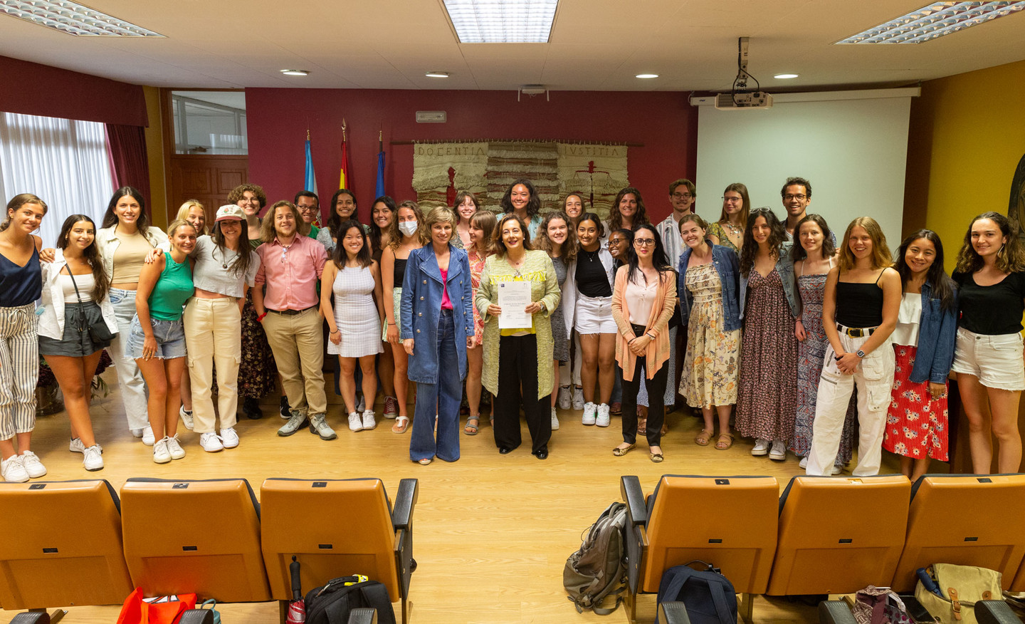 Clausura del curso internacional.