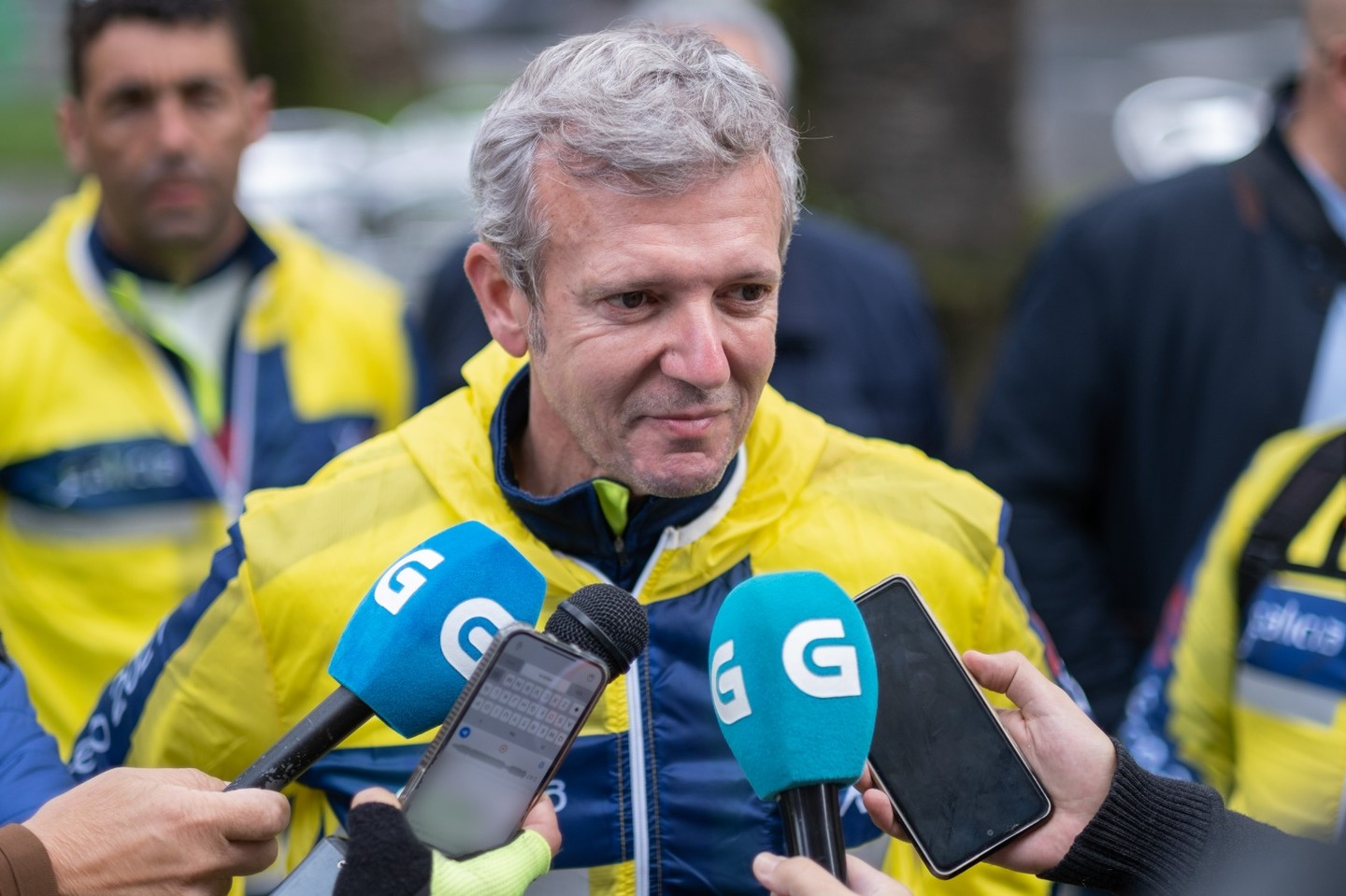 Alfonso Rueda, en el Camino de Santiago.