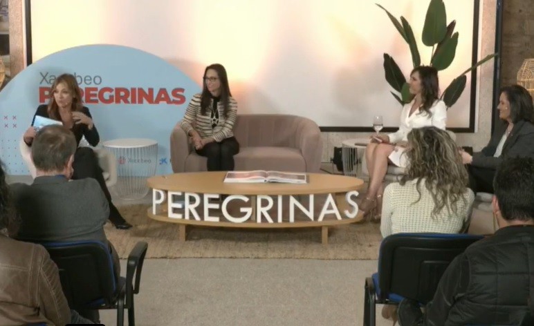 Xacobeo peregrinas, en Ferrol.