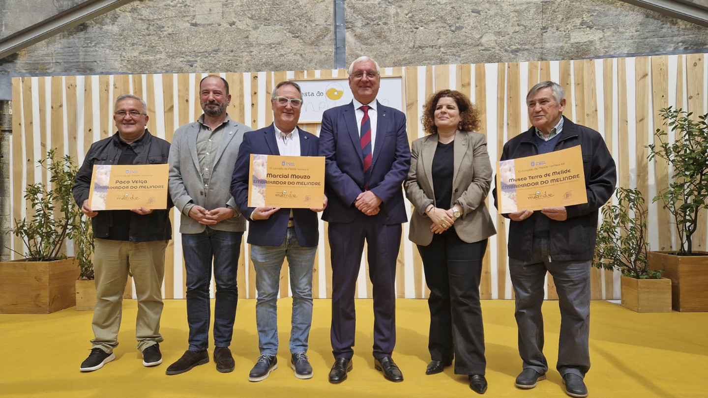 Xosé Manuel Merelles en la Fiesta del Melindre en Melide